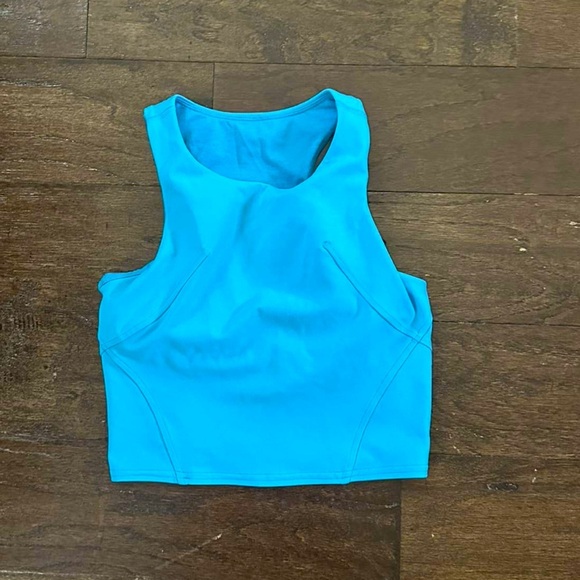 Lululemon-Invigorate training tank top-size 4-turquoise tide-EUC - Picture 1 of 6
